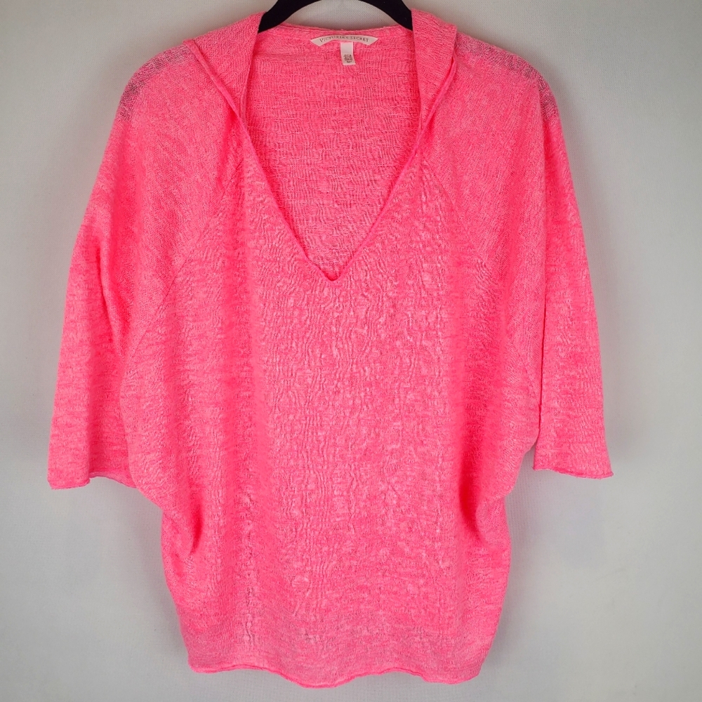 Victoria's Secret Hoodie Pink Top Size S